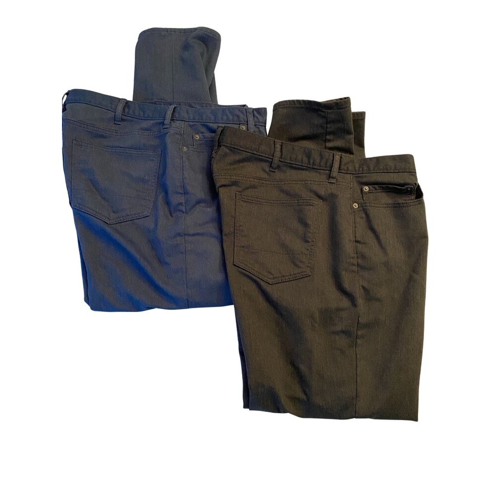 Banana Republic Traveler Jeans Lot of 2 Men's Size 38x32 Athletic Fit Charcoal a